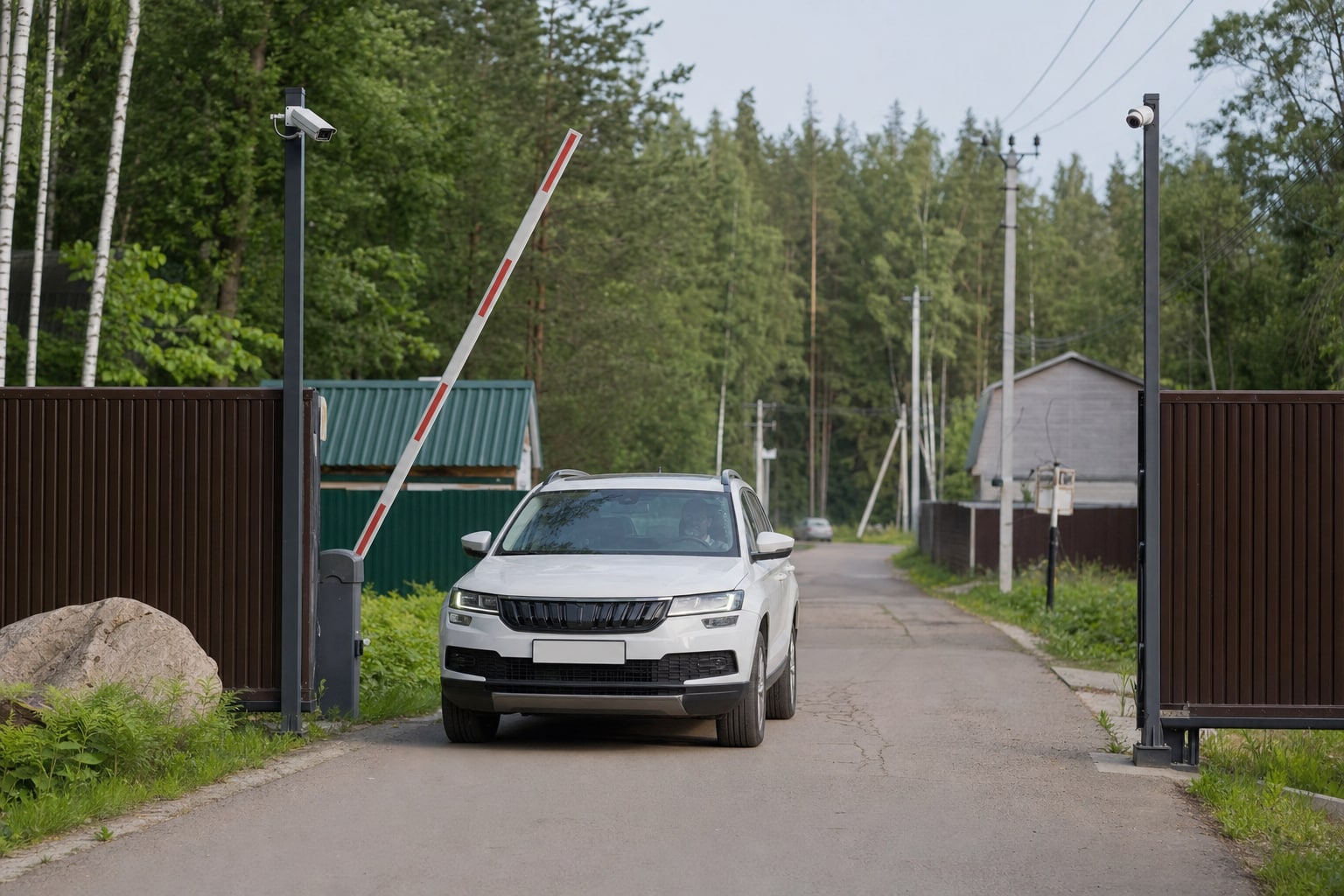 Шлагбаум с распознаванием номеров на 240 участков в СНТ под Истрой